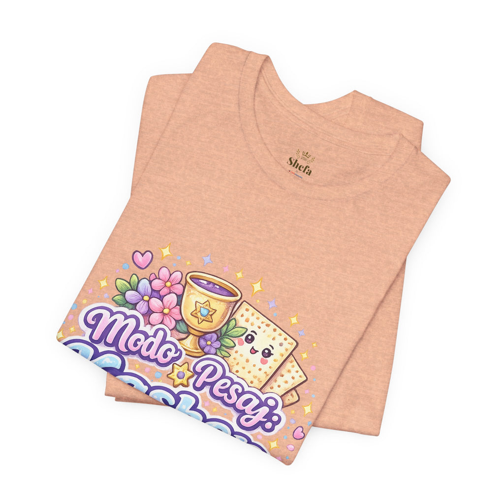 Modo Pesaj: Kasher | Camiseta Judía Kawaii | Diseño Divertido Sin Jametz