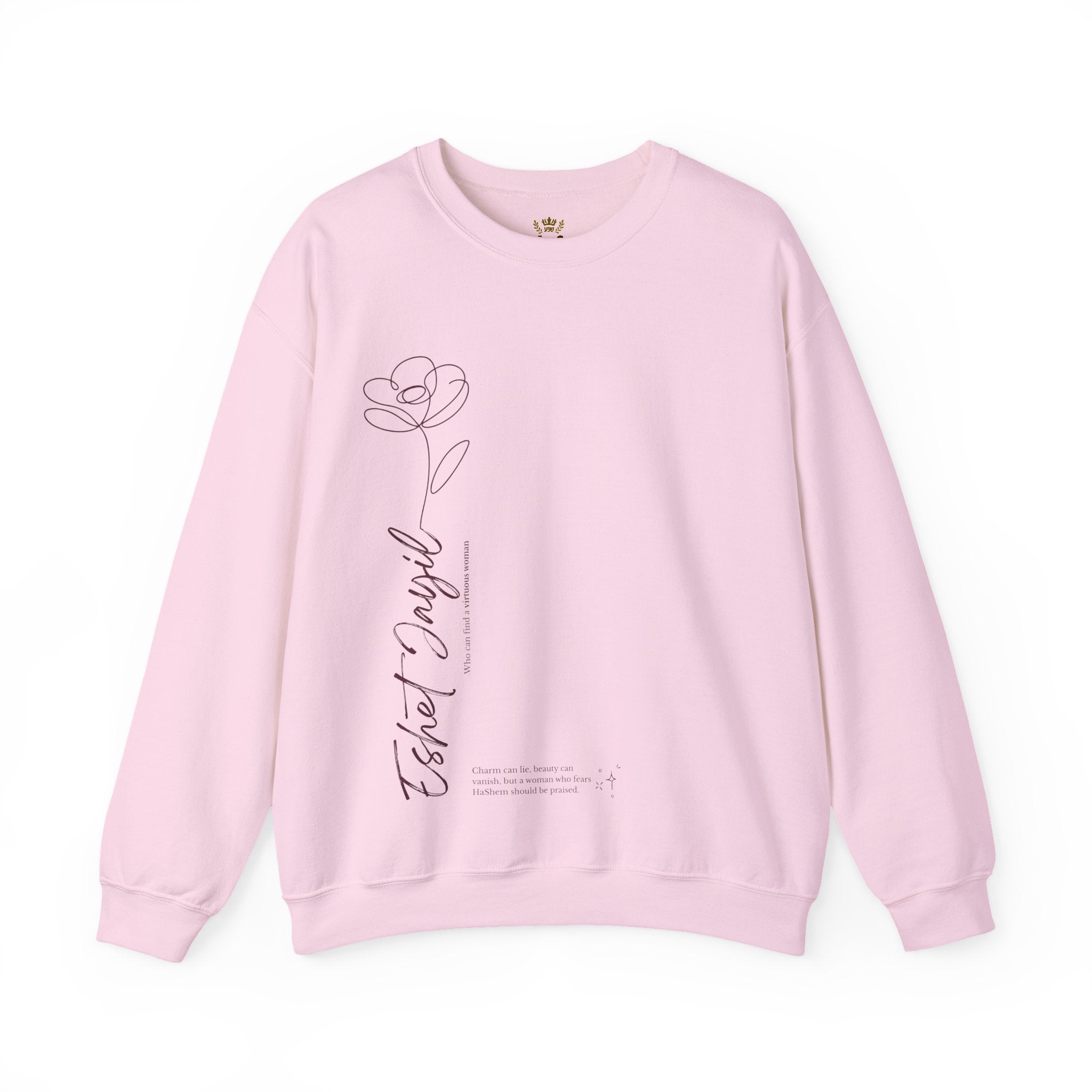 "Eshet Jayil" (Virtuous Woman) Minimalist Sweatshirt