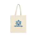 Cute Star of David Tote Bag | Am Israel Chai Hebrew Canvas Bag | Jewish Gift