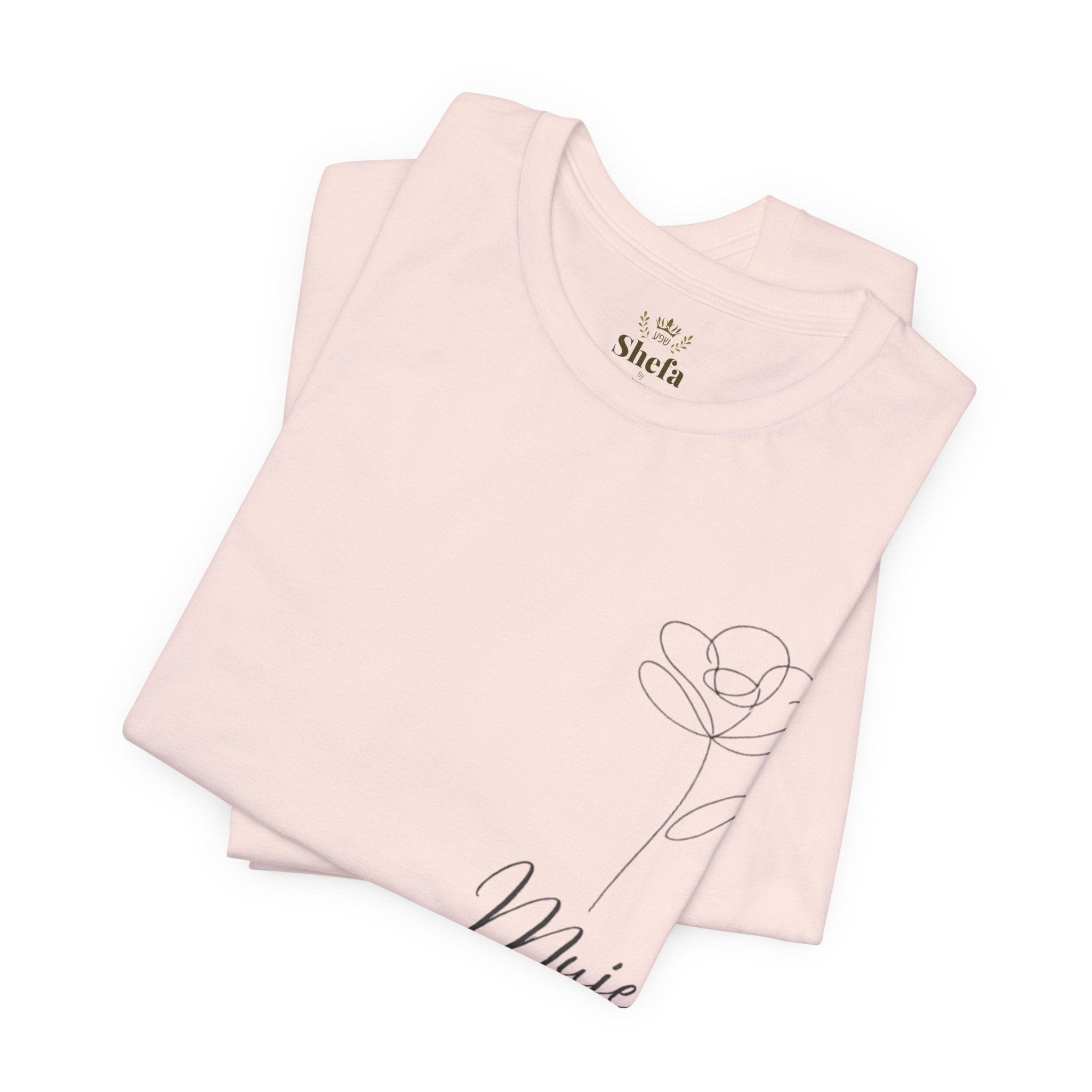 Camiseta "Mujer Virtuosa" Soft-Cotton | Colección Iyar (Diseño Lateral)