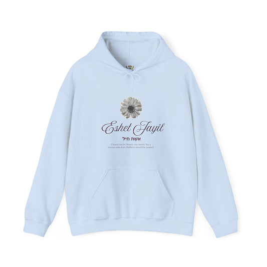 "Eshet Jayil" Vintage Floral Hoodie