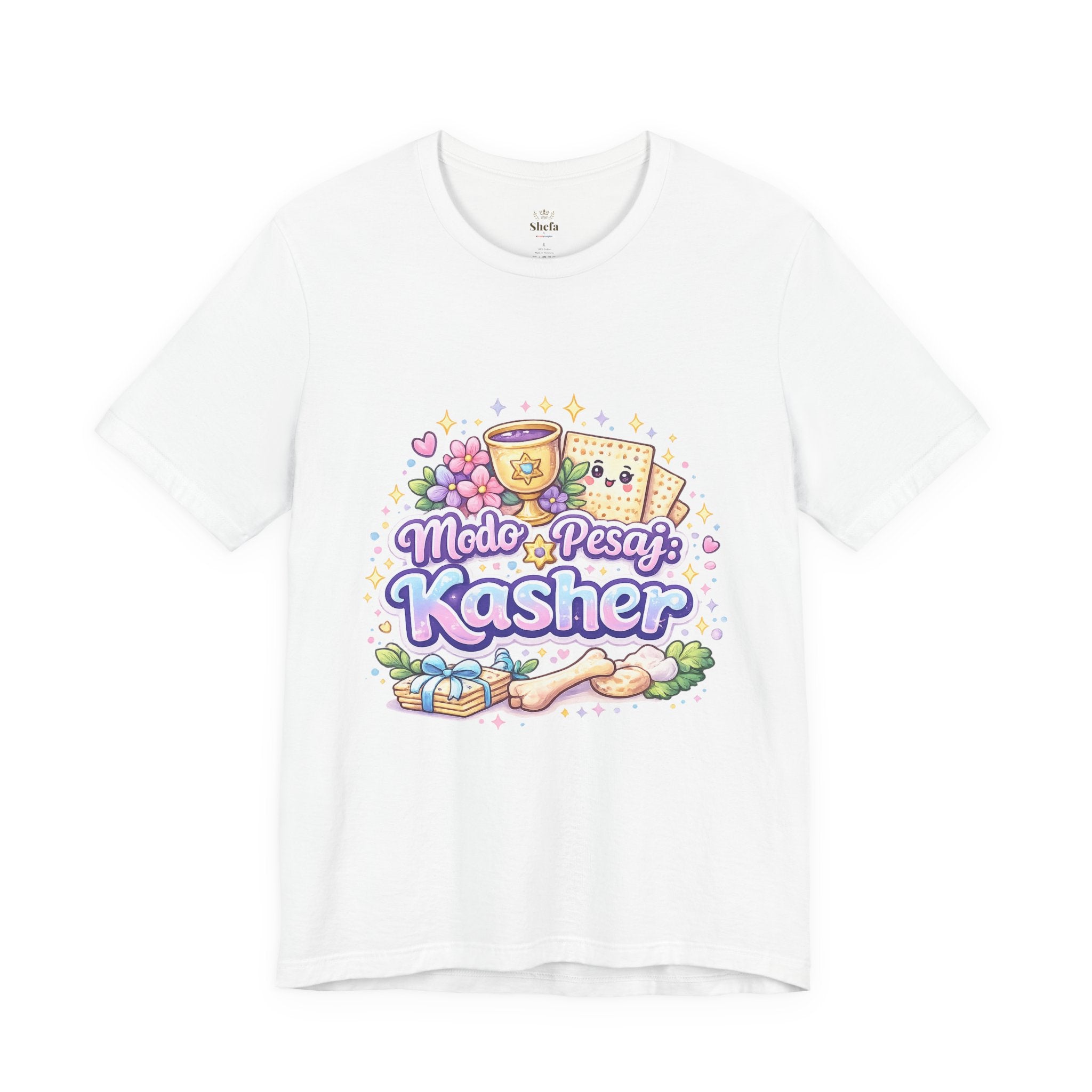 Modo Pesaj: Kasher | Camiseta Judía Kawaii | Diseño Divertido Sin Jametz