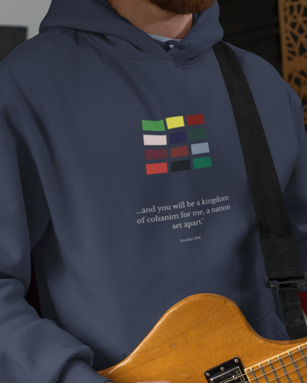 The Hoshen Legacy Men's Premium Hoodie | Cohanim Identity Collection