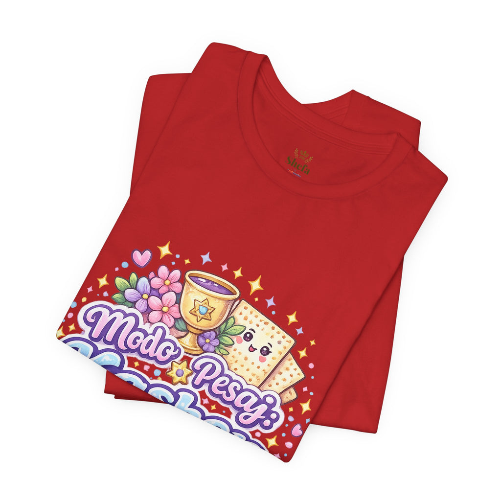 Modo Pesaj: Kasher | Camiseta Judía Kawaii | Diseño Divertido Sin Jametz
