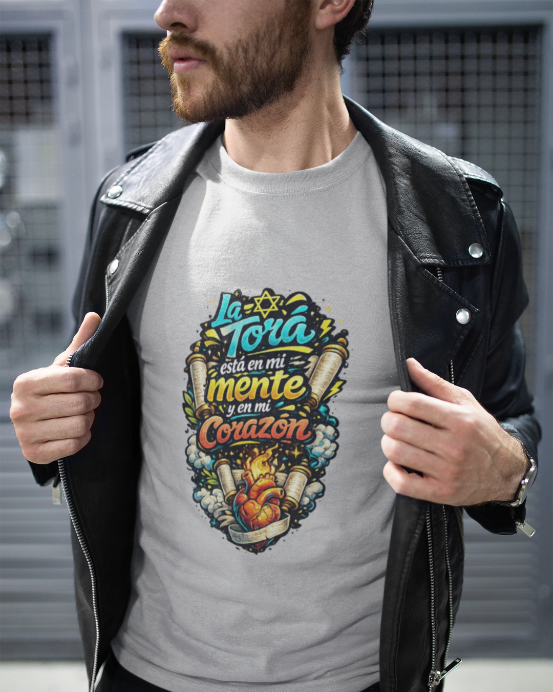 "Mente y Corazón" Premium Tee | Living Torah Collection
