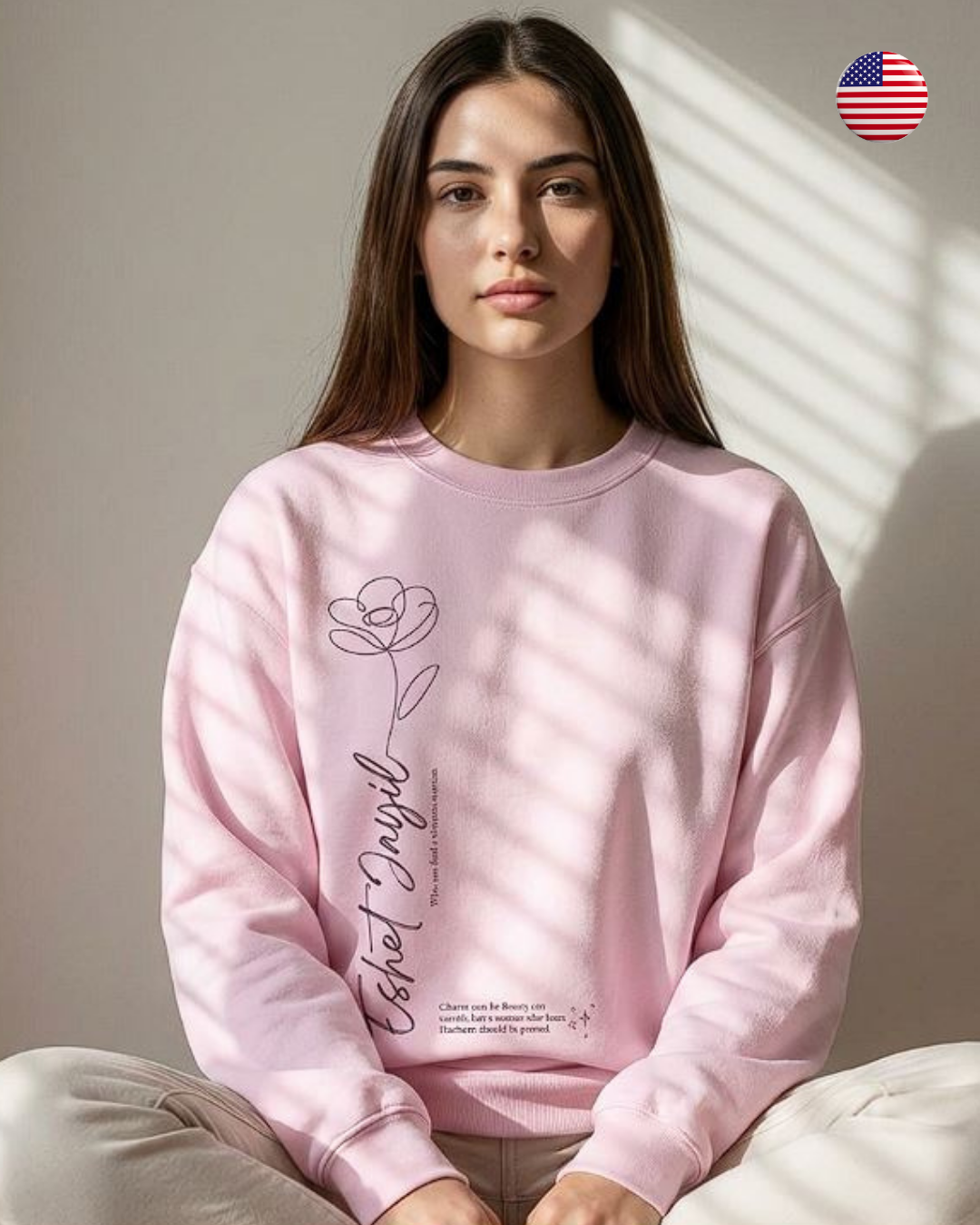 "Eshet Jayil" (Virtuous Woman) Minimalist Sweatshirt